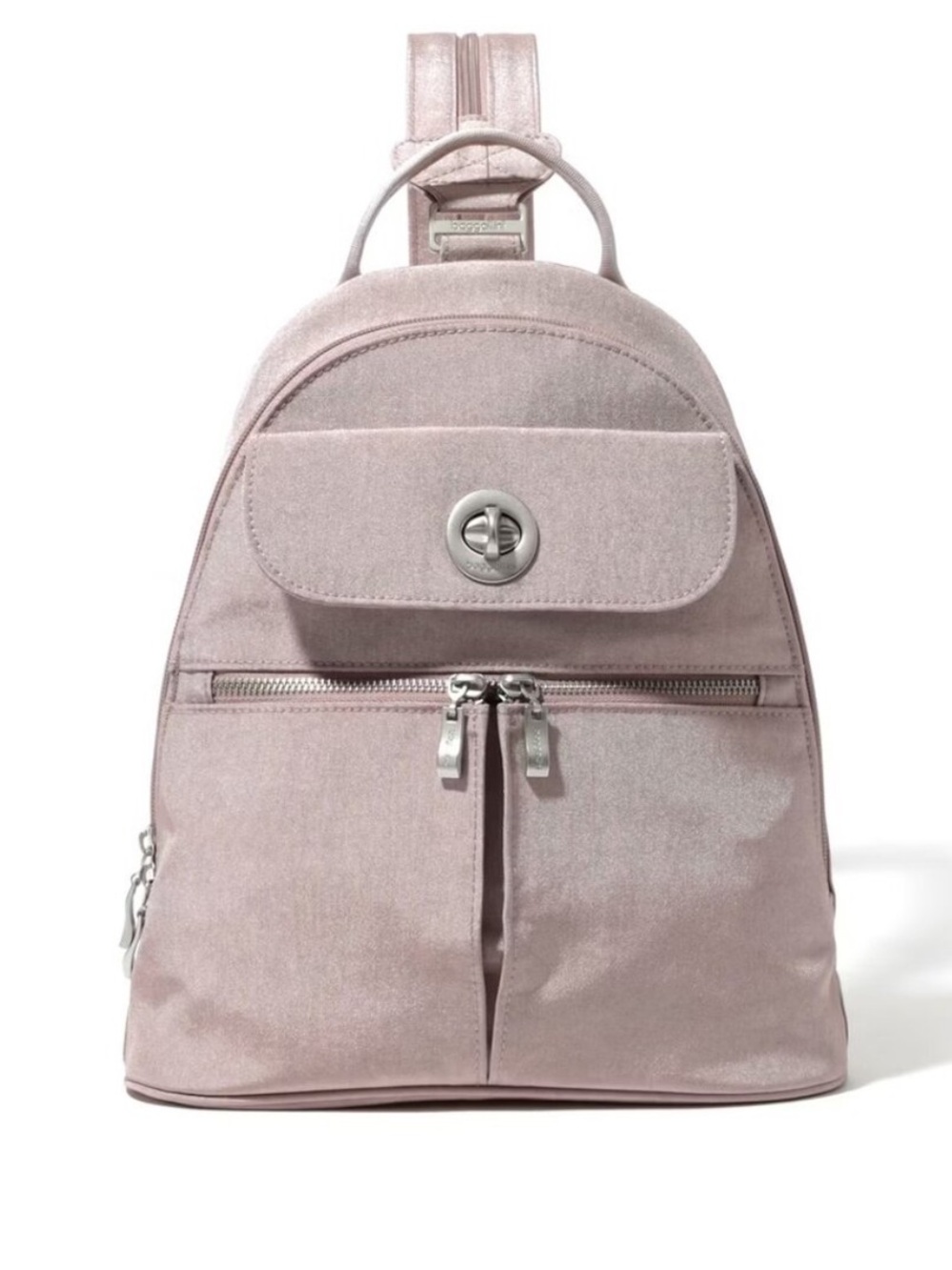 Baggallini Blush Shimmer Naples Convertible Backpack